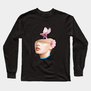 Head Sliced Woman Long Sleeve T-Shirt